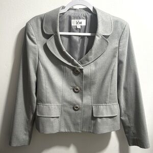 Le Suit Silver Sparkly Blazer